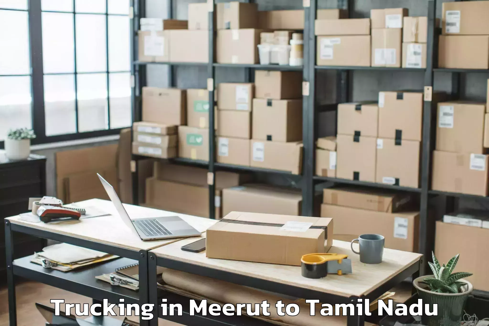 Efficient Meerut to Kattupputtur Trucking